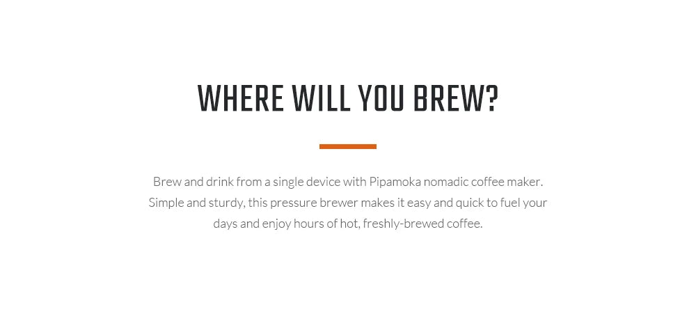 Pipamoka – All-in-One Portable Coffee Maker | Vacuum Pressure Brewer with Insulated Travel Mug