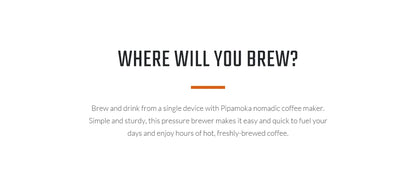 Pipamoka – All-in-One Portable Coffee Maker | Vacuum Pressure Brewer with Insulated Travel Mug