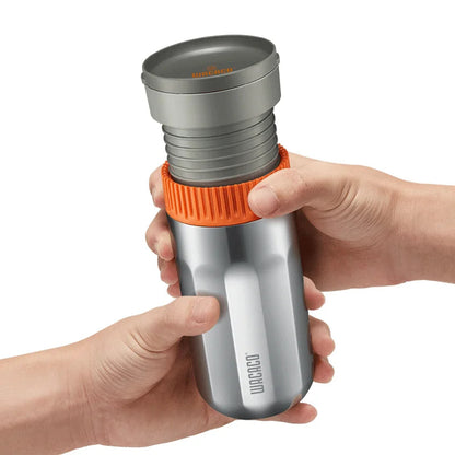 Pipamoka – All-in-One Portable Coffee Maker | Vacuum Pressure Brewer with Insulated Travel Mug