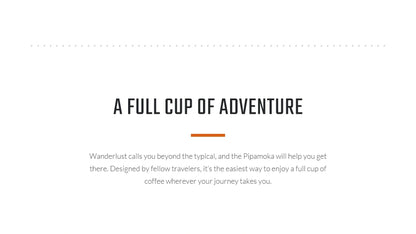 Pipamoka – All-in-One Portable Coffee Maker | Vacuum Pressure Brewer with Insulated Travel Mug