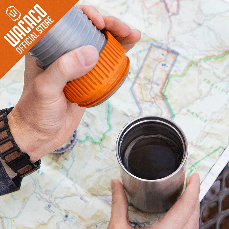 Pipamoka – All-in-One Portable Coffee Maker | Vacuum Pressure Brewer with Insulated Travel Mug