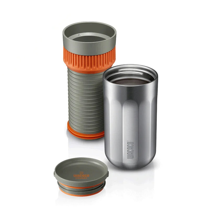 Pipamoka – All-in-One Portable Coffee Maker | Vacuum Pressure Brewer with Insulated Travel Mug