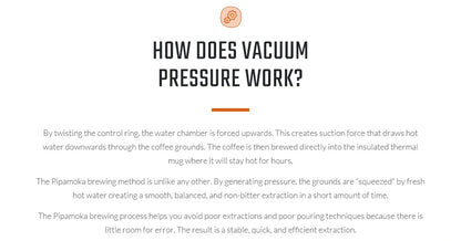Pipamoka – All-in-One Portable Coffee Maker | Vacuum Pressure Brewer with Insulated Travel Mug