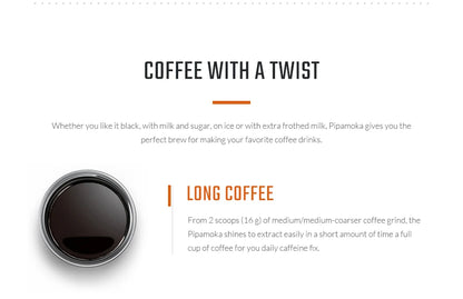 Pipamoka – All-in-One Portable Coffee Maker | Vacuum Pressure Brewer with Insulated Travel Mug
