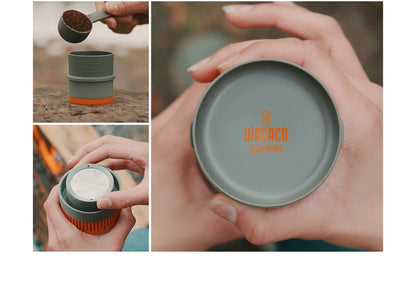 Pipamoka – All-in-One Portable Coffee Maker | Vacuum Pressure Brewer with Insulated Travel Mug