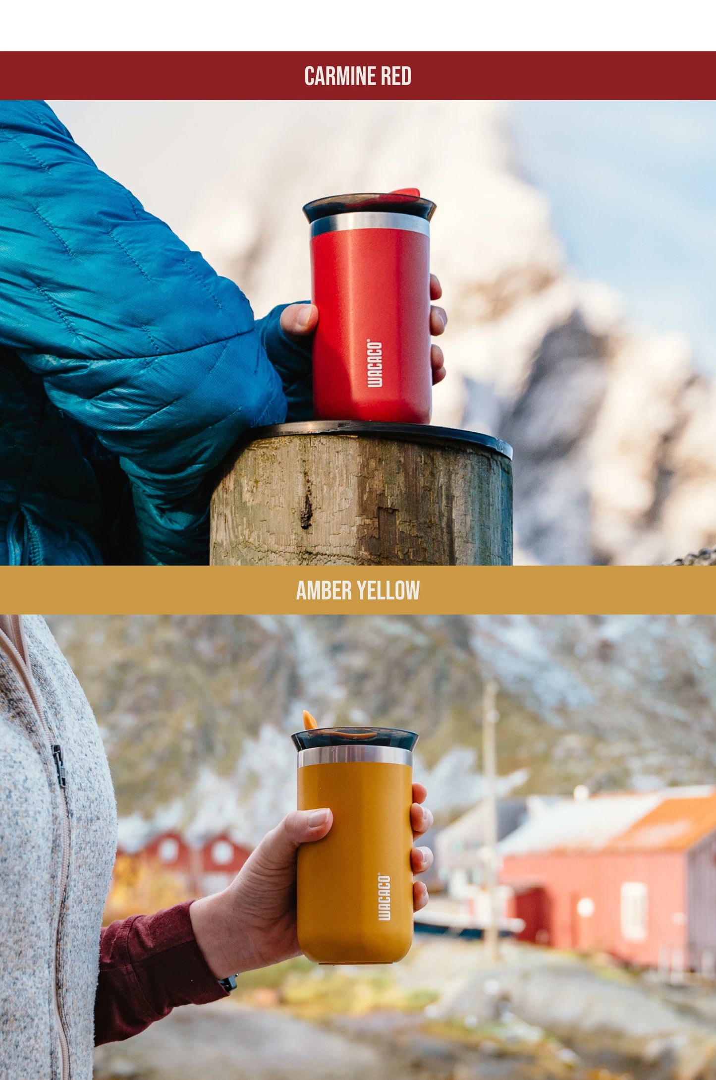 Octaroma – Vacuum Insulated Travel Mug | Double-Wall Stainless Steel, 6/10/15 oz