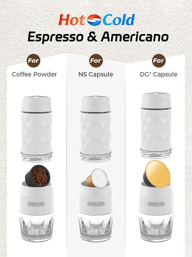 Cafelffe 3-in-1 Portable Espresso Maker